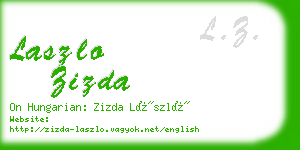 laszlo zizda business card